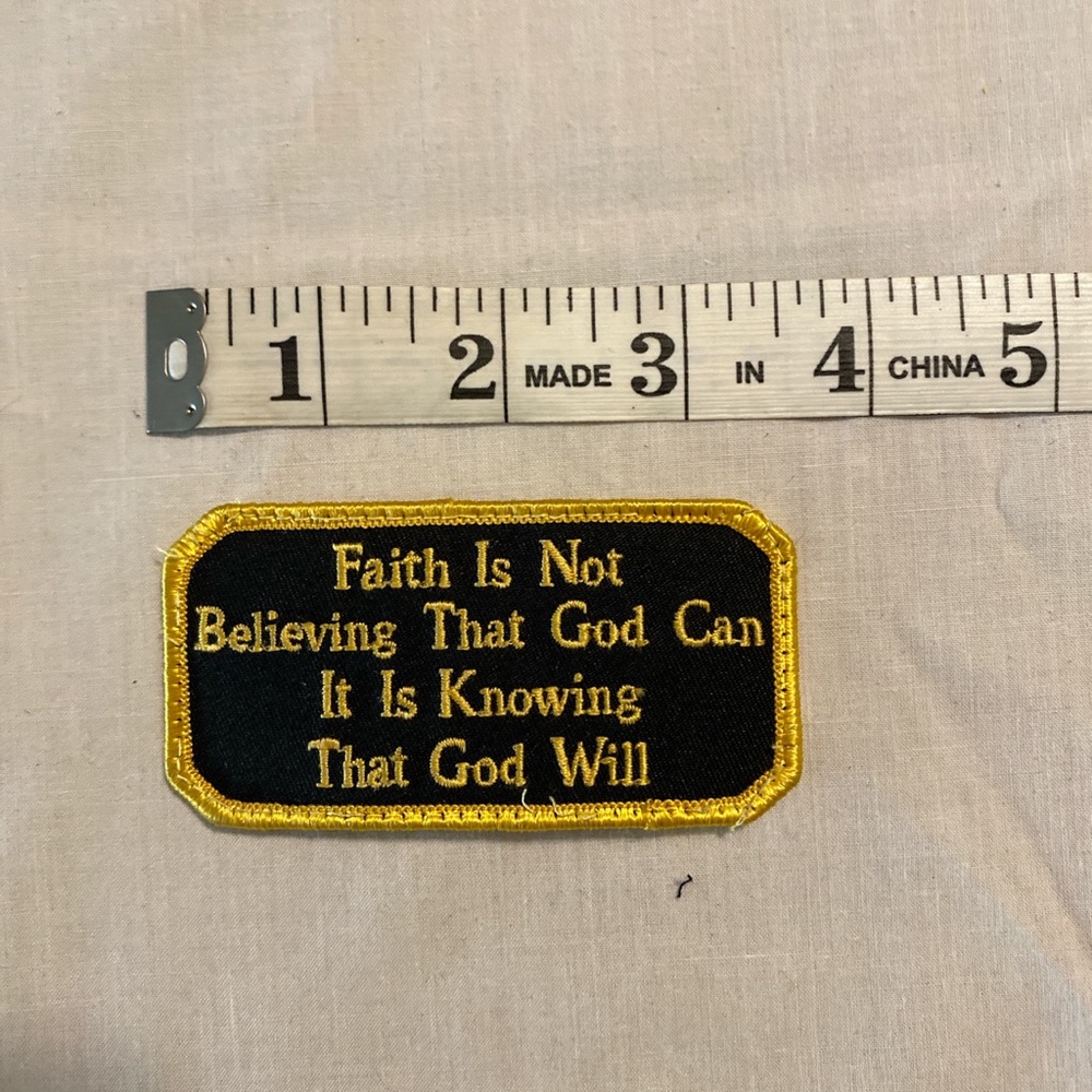 Christian biker patch